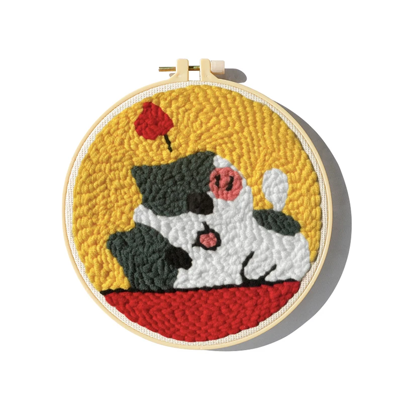 

Милый Кот Китти Пробивной иглой стартовый набор мягкая пряжа Пробивной Иглой Набор для вышивки набор для легкой вышивки рукоделие работа д...