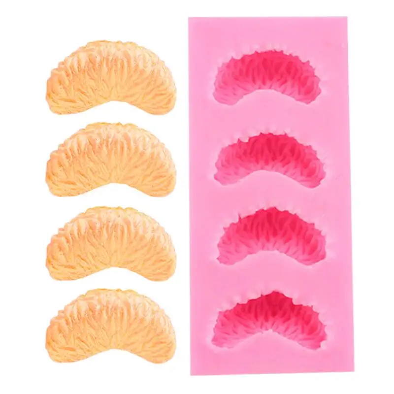 Оранжевая силиконовая форма, Кухонное украшение, конфеты, печенье, шоколад, форма для помадки, фрукты, декоративная форма Оранжевая силиконовая форма, Кухонное украшение, конфеты, печенье, шоколад, форма для помадки, фрукты, декоративная форма