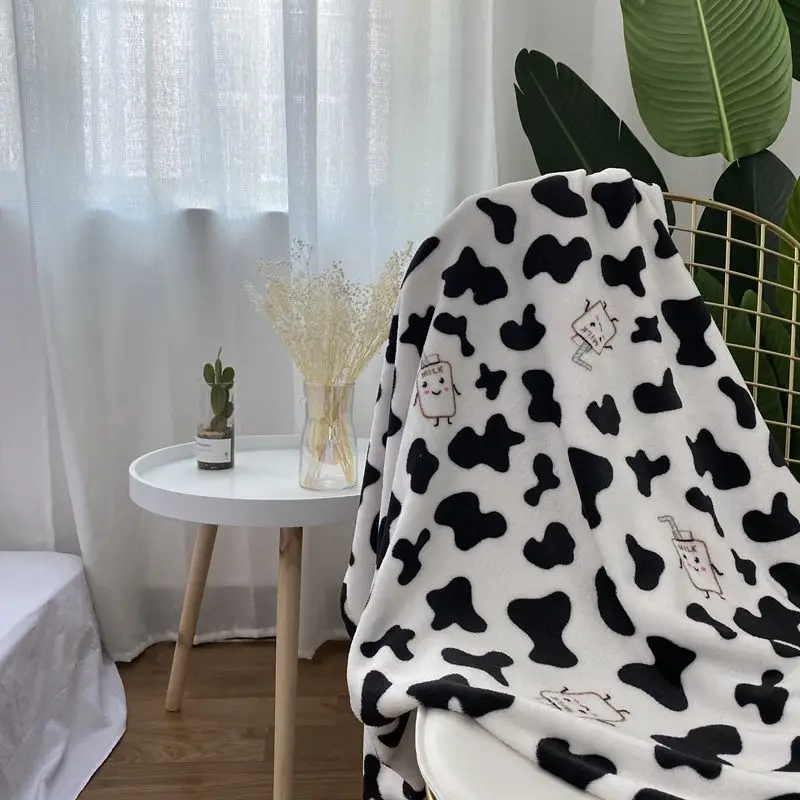 

Flannel Ins Blanket Japanese Style Cartoon Pattern Lovely Children Adults Autumn Winter Warm Home Decor Sofa Cover Throws Hot