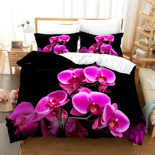

Sunflower Bedding Set Cover Set Romantic Rose Flowers Quilt Cover Digital Printing Fashion Design Luxury Duvet