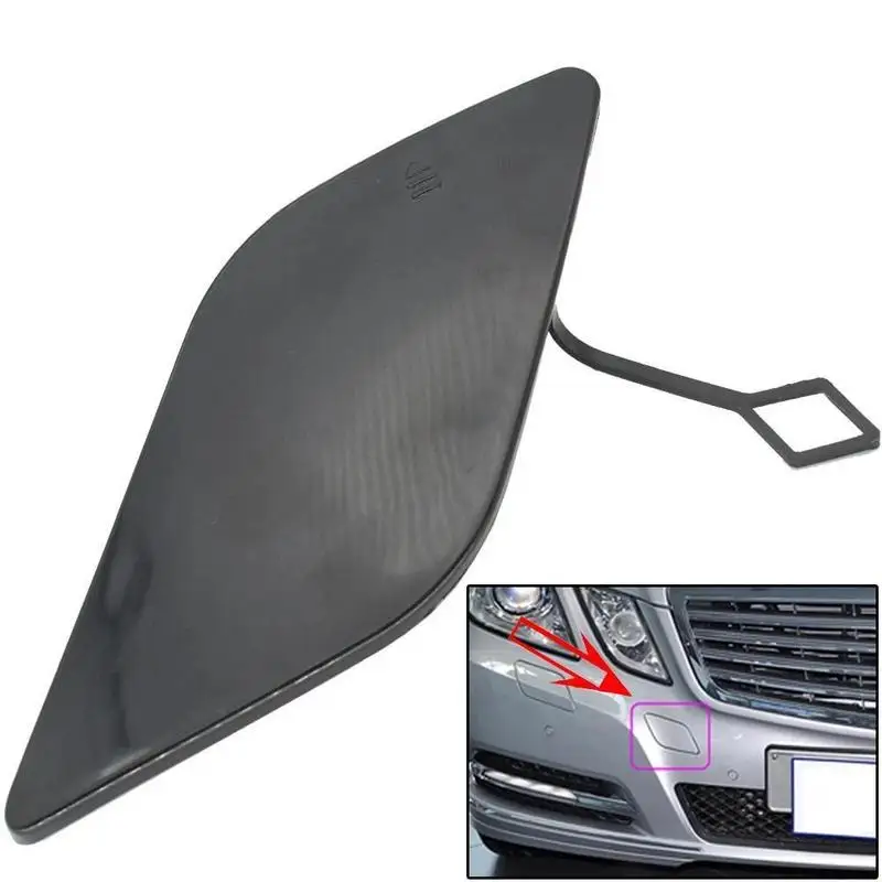 

Car Front Bumper Tow Hook Covers Bumper Tow Hook Eye Cover Caps Black Exterior Accessories For Mercedes E-Class W212 2008-2013