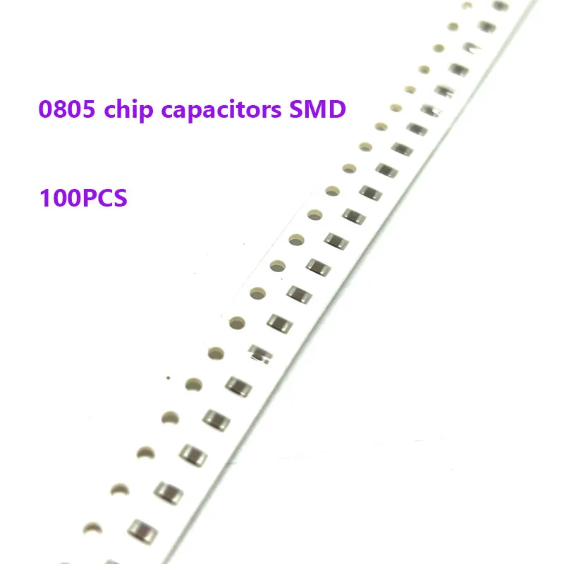 

100 шт., конденсаторы микросхем 0805 SMD 10P 22P 47P 100P 102 103 K 104 UF 0,1 105 33UF 47UF 474 UF 106 UF 22NF 1NF