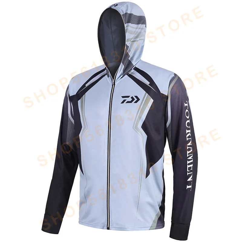 

2021 1PC DAIWA New Style Fishing Shirt Outdoor Sport Hiking Jacket Anti-mosquito Clothing Suit Men Spring Fishing Jacket Pesca