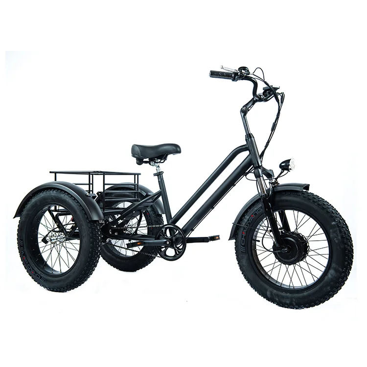 

Новинка, Доставка еды, грузовой Электрический трехколесный велосипед внедорожный Электрический трехколесный велосипед с толстыми шинами, с педалью для езды, электрический велосипед с 3 колесами
