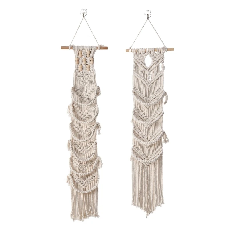 

Hat Hanger Bohemias Macrames Tapestry Holder Cotton Rope Hanger