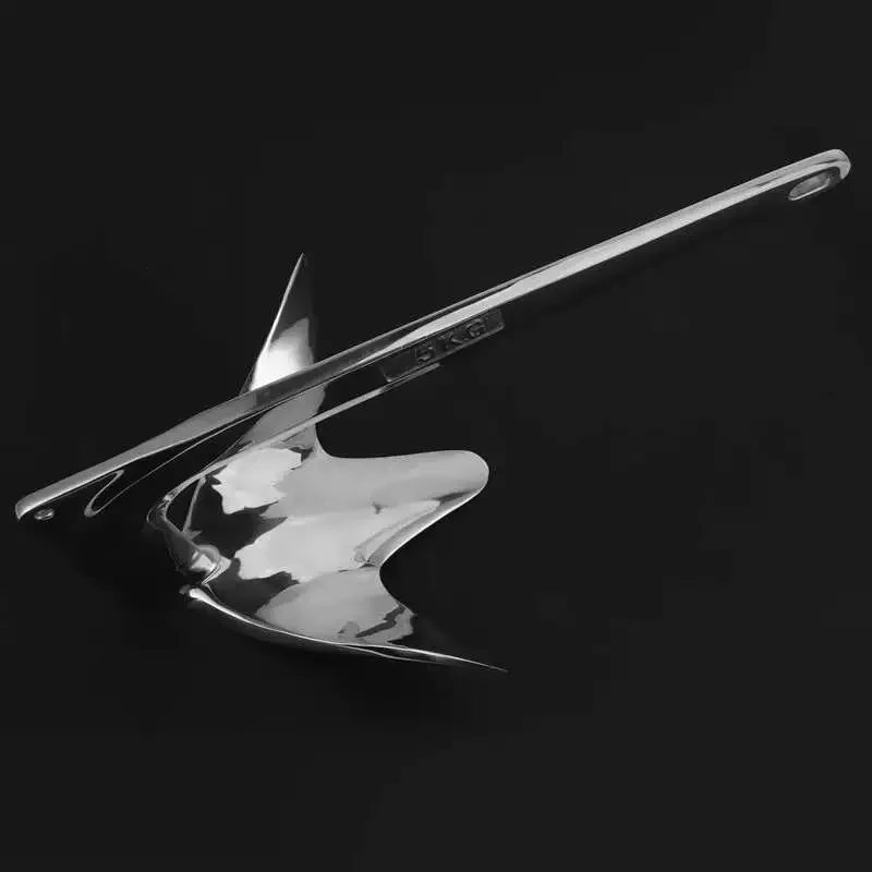 Marine Hardware Yacht Anchor Claw Force Anchor 316 Stainless Steel Grapnel 11lb/5kg for Dinghy Kayak Yacht Marine Boat Anchor enlarge
