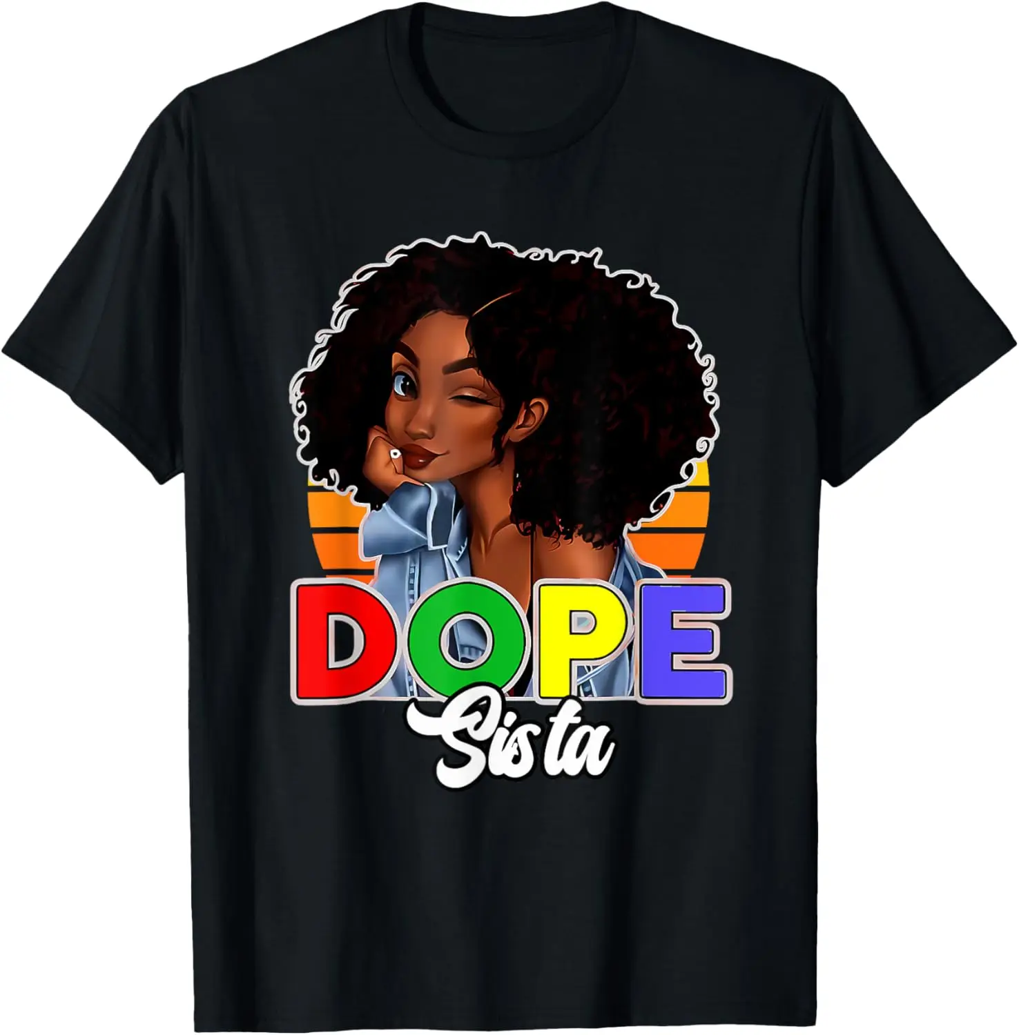 Dope Black Sistas Queen Melanin Женская афроамериканская футболка для девочек