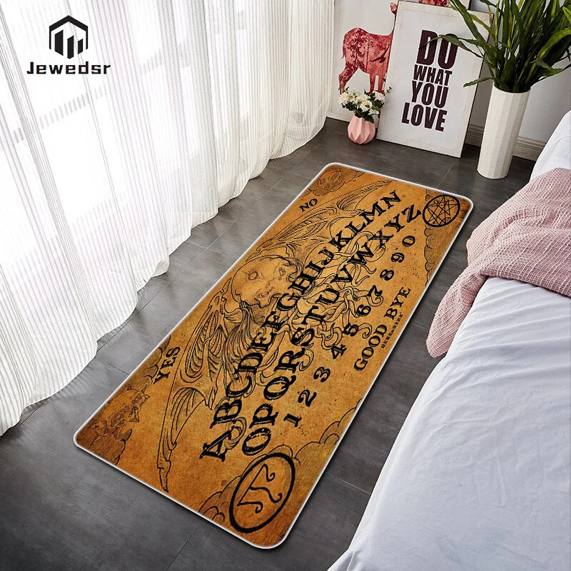 

Придверные коврики Ouija, ковер для доски для гостиной, моющийся нескользящий кухонный коврик, коврик для ванной, домашний Придверный коврик д...