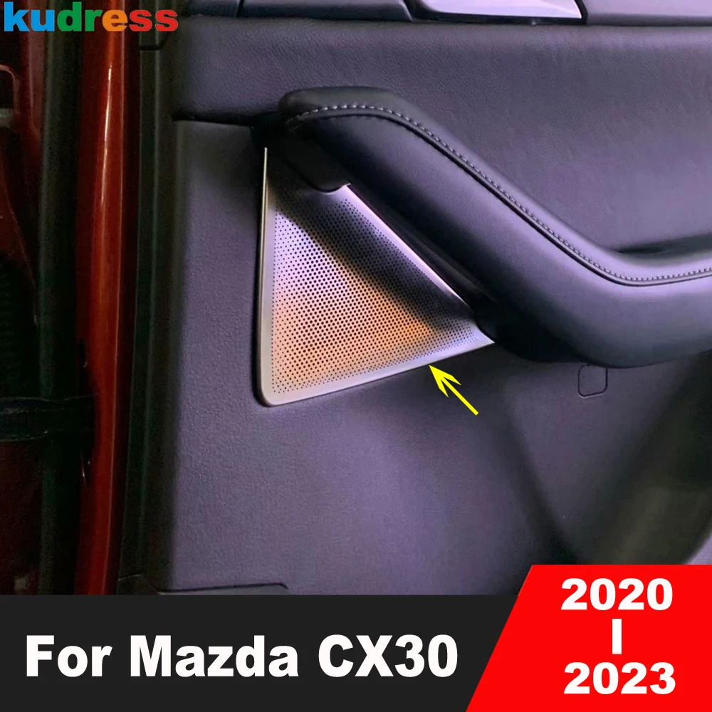 

Крышка из нержавеющей стали для автомобильного динамика Mazda CX30 CX-30 2020 2021 2022 2023