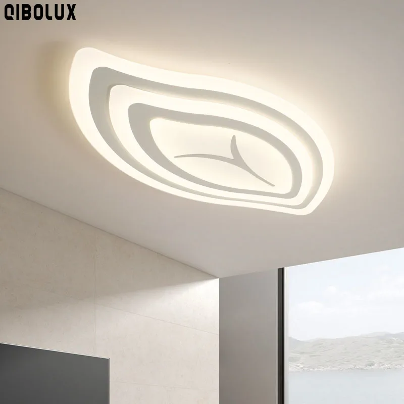 

Светодиодная потолочная лампа в форме листа, Trichromatic, для спальни, домашнего декора, освещение для кухни, гостиной, светодиодная люстра для спальни