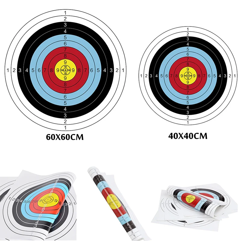 

Квадратная бумага для стрельбы, 1 шт., 40 см/60 см, для страйкбола, пейнтбола, пистолета, рогатки, стрельбы из лука, тренировочные аксессуары