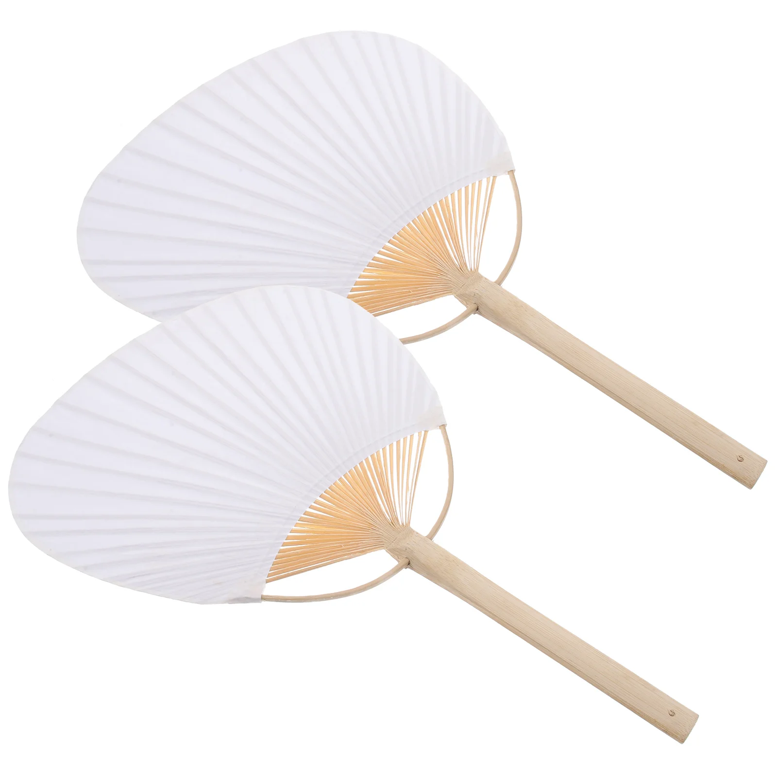 

2 шт. Сделай Сам необработанные бумажные вееры без рисунка вееры для рисования ручные вееры