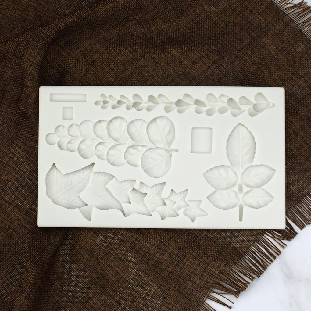 

Форма для украшения торта из суккулентных листьев, антипригарная силиконовая форма для выпечки, десертов, домашняя хлебобулочная