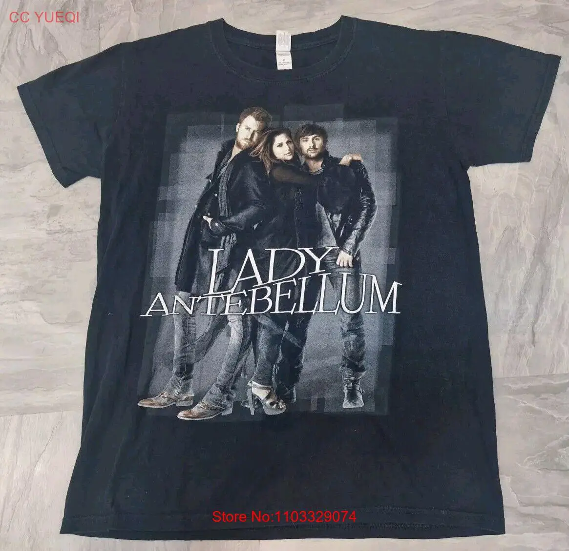Женская футболка Antebellum Need You Now Band Tour унисекс размер S черного цвета