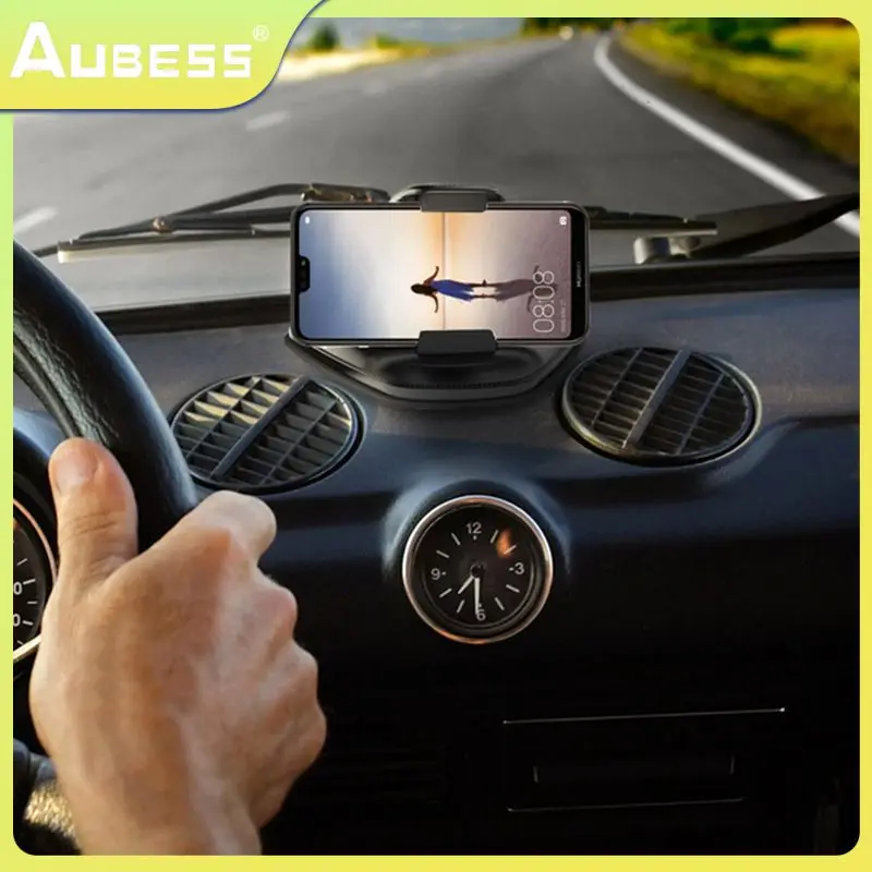 

Car Phone Holder Stand 360 Degree Rotate Dashboard Non-slip Mat Rubber Mount Holder Stand Inch GPS Mobile Phone Holder In Car