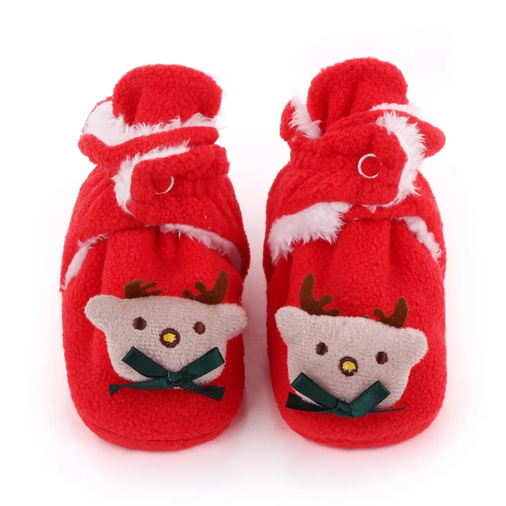 Туфли для новорожденных девочек и мальчиков теплые лоферы мягкая подошва