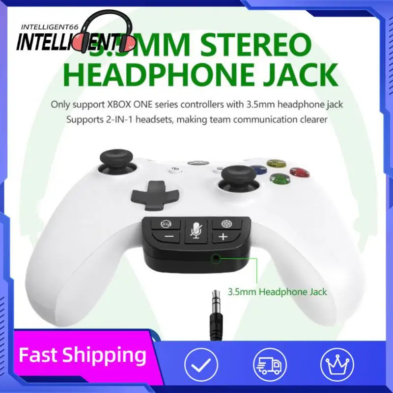 

Adjustable 3.5mm Jack Headset Adapter Convenient Control Headphone Converter For One Controller Enhanced Sound