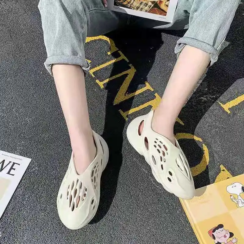 Solid Color Casual Home Slipper Eva Non-slip Hole Shoe Unisex Top Quality New Style Summer Slippers 