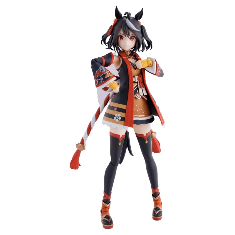 Bandai SHF Limited маленькая каштановая шляпа Horse Lady Pretty Derby Hand Can Move Настольное украшение