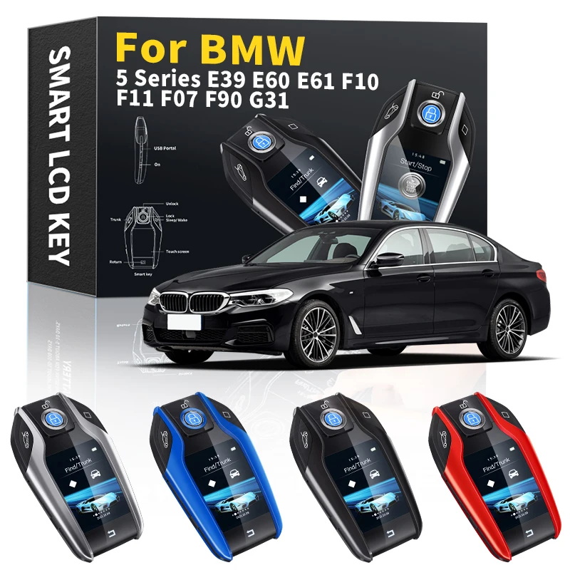 

Дистанционный ключ OPRTAMG, жк-дисплей, экран для BMW 5 серии E39 E60 E61 F10 F11 F07 F90 G31 2001-2004, бесключевой ключ для автомобиля