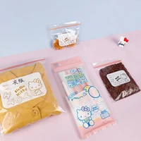 30pcs kawaii sanrioed sealed fresh keeping bag anime hello kitty snack clothes storage moisture proof thickened ziplock package