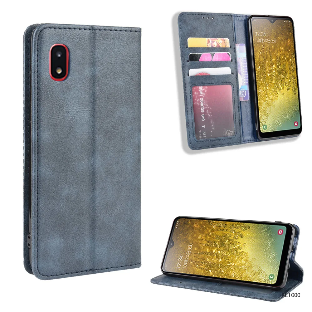 Магнитный кожаный чехол для Samsung Galaxy A20 A21 A22 A30 A41 A51 SC-02M SCV46 SCV43