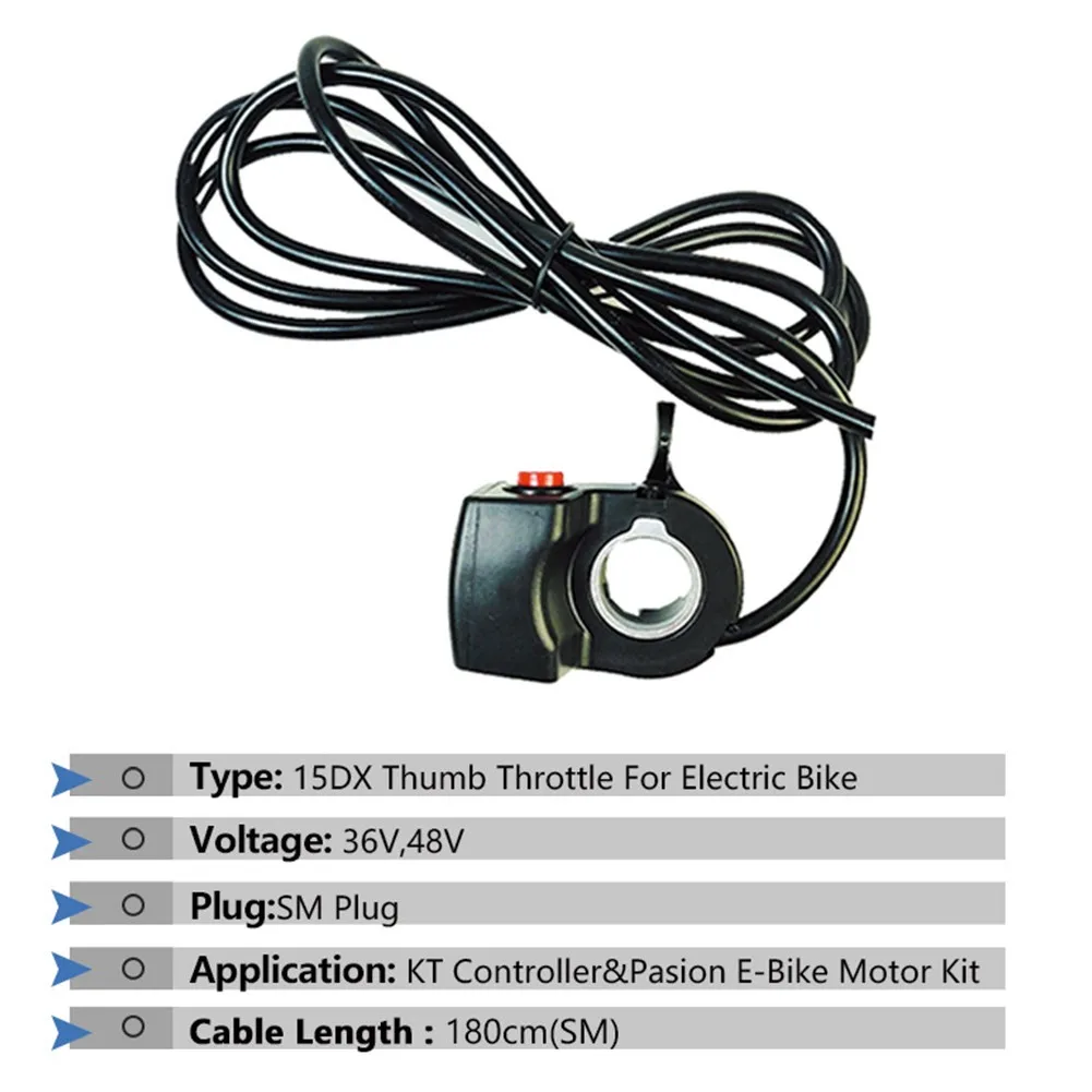 1 шт. 36 В/48 В Wuxing 15DX дроссельная заслонка для фотоэлектрического велосипеда
