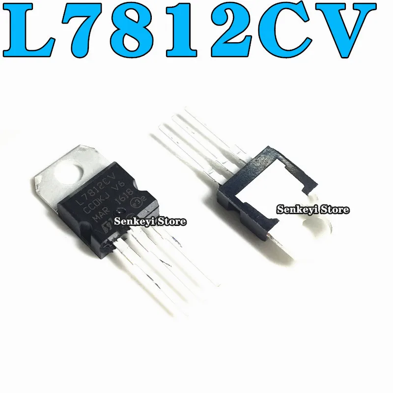 

New original straight plug transistor L7812 LM7812 L7812CV three-terminal voltage regulator 12V TO-220