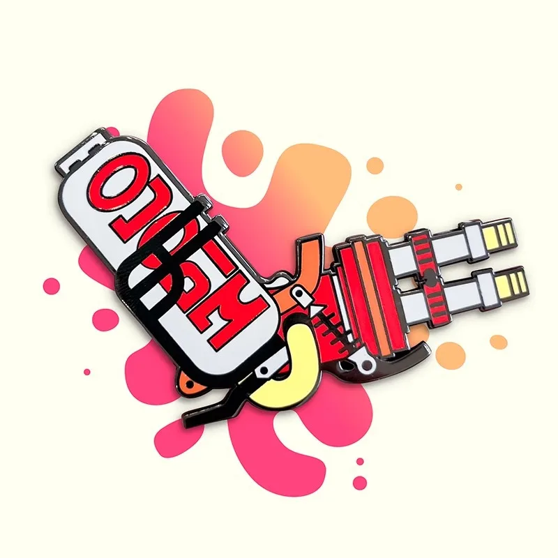 В наличии Splatoon3 Jet Fighter ス Elo Recht Xoasir Menu Metal Badge Made Around The Fire Hydrant