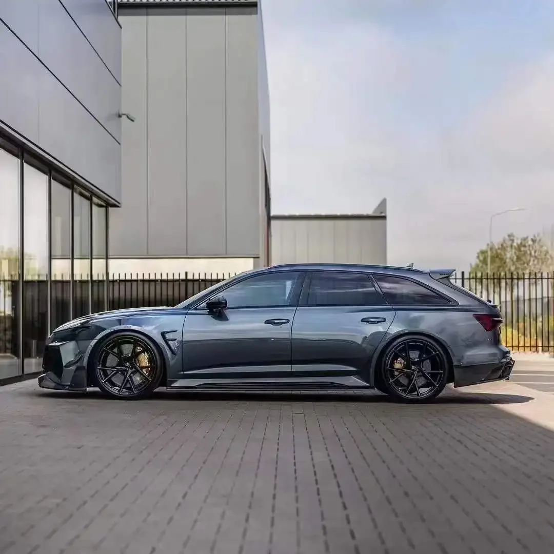 Комплект кузова из сухого углеродного волокна Runde высшего качества для Audi RS6 MSY