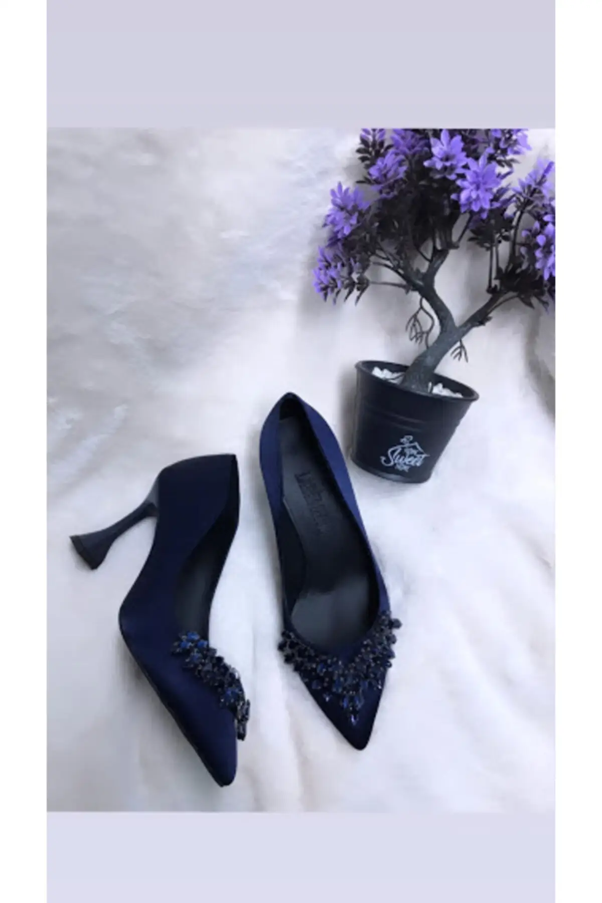 

Heel navy blue Stiletto ST-LC