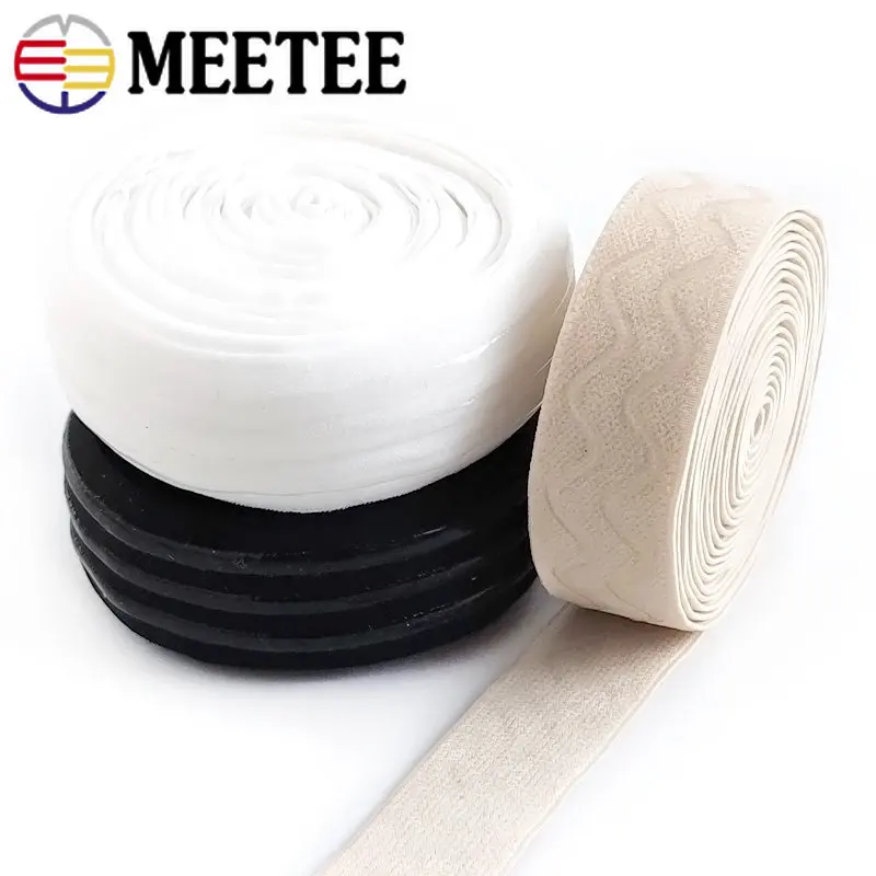 

5/10Meters 25/30mm Silicone Elastic Band Rubber Ribbon Clothes Belt Dress Bra Strap Bag Webbing DIY Tailoring Sewing Accessories