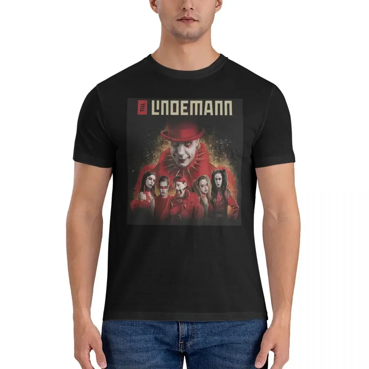 Футболка Lindemann из 100% хлопка мужская модная футболка большого размера мужские