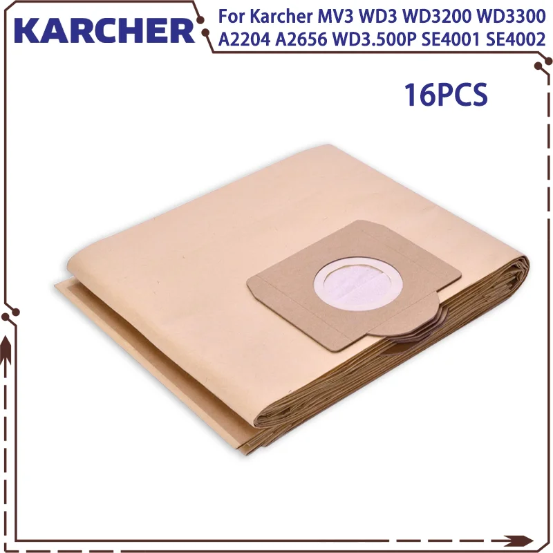 

Мешки для пыли для Karcher MV3 WD3 WD3200 WD3300 A2204 A2656 WD3.500P SE4001 SE4002