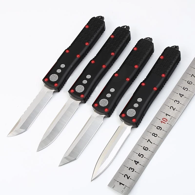 High Hardness D2 Blade Aluminum Handle Tactical Knife Outdoor Wilderness Survival Portable EDC Pocket Knives EDC Tool