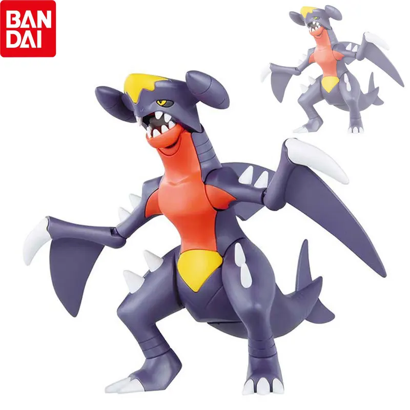 

BANDAI Pokemon Cute Anime Figure Model Kit Garchomp Kawaii Action Figure Movable Assembly Ornaments Gifts Collectible Model Toy