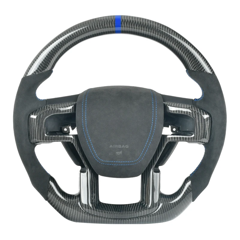 

Автомобильные аксессуары и модифицированный глянцевый руль из углеродного волокна для Ford Raptor F150 2010-2014