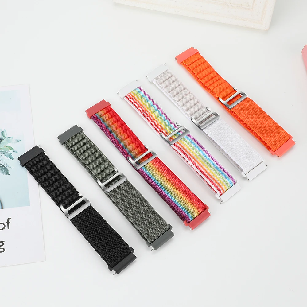 20mm Nylon Alpine Loop Straps For Garmin Fenix5X/Plus/Fenix6s/6spro/fenix7s Replacement Bracelet QuickFit Wristbands Correa