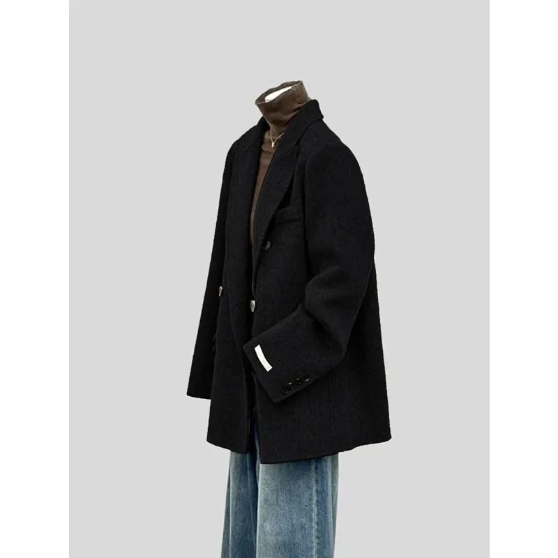 2024 новая элегантная шерстяная куртка в корейском стиле женская осенне-зимняя