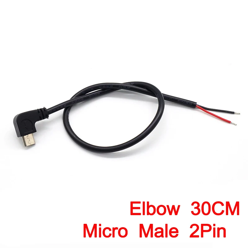 

1 шт. Micro USB «папа/гнездо» для открытия провода, 2-ядерный 4-ядерный разъем для зарядки данных, 2-контактный 4-контактный удлинительный кабель 0,3 м