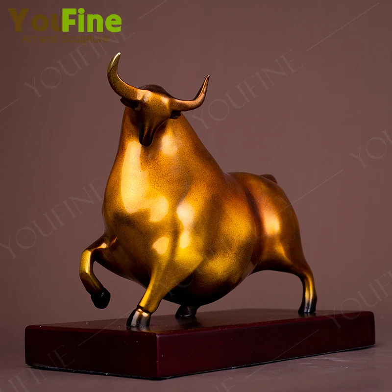 

Wall Street Bronze Bull Statue Wall Street Charging Bull Sculpture Bronze Cast Bull Statues For Home Office Decoration Gift Craf