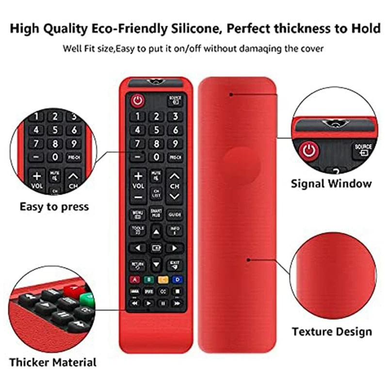Универсальный чехол для пульта дистанционного управления 2 шт. совместимый с