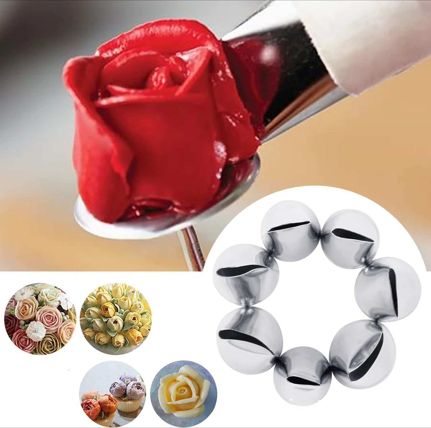Лепесток розы кремовые кондитерские насадки сумка для украшения торта крема