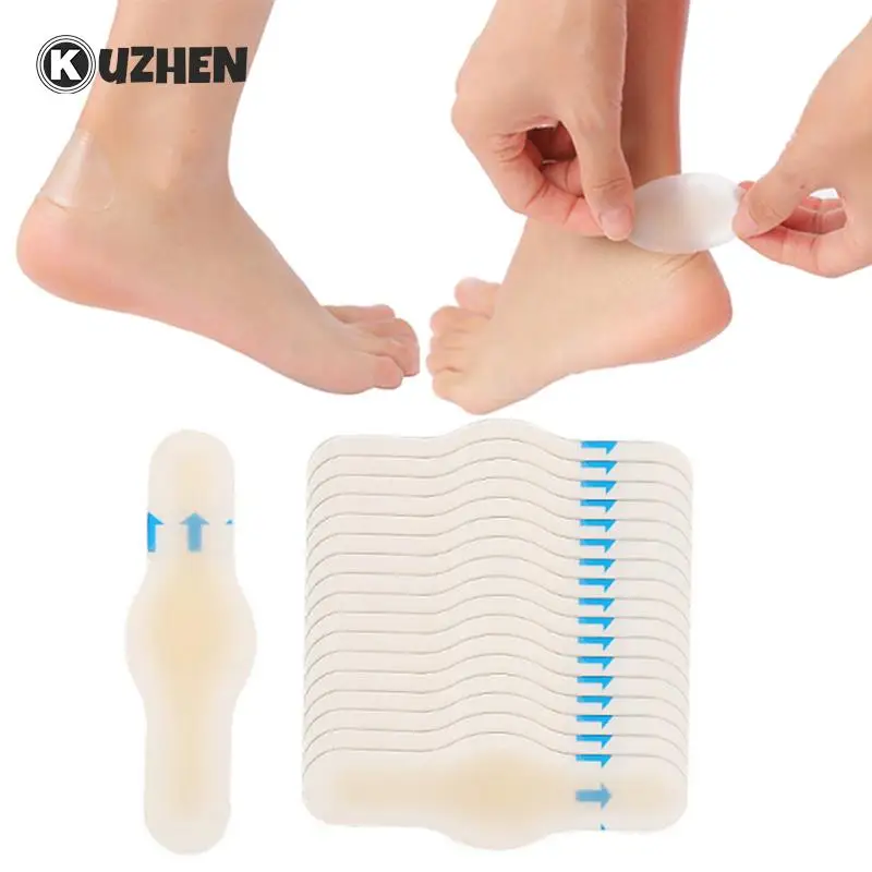 

4Pcs 20x60/69x28/37x55/20X65/42X62mm Hydrocolloid Blister Plaster Foot Care Skin Relief Plaster Blister Patch Heel Protector