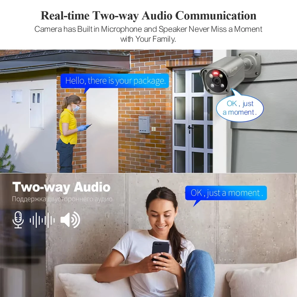 Techage H.265 32CH 4K 8MP система видеонаблюдения камера обнаружения лиц интеллектуальный