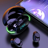 free shipping tws wireless ear buds y80 headset led display earphones sports earbuds handfree fit for all bluetooth smart phone
