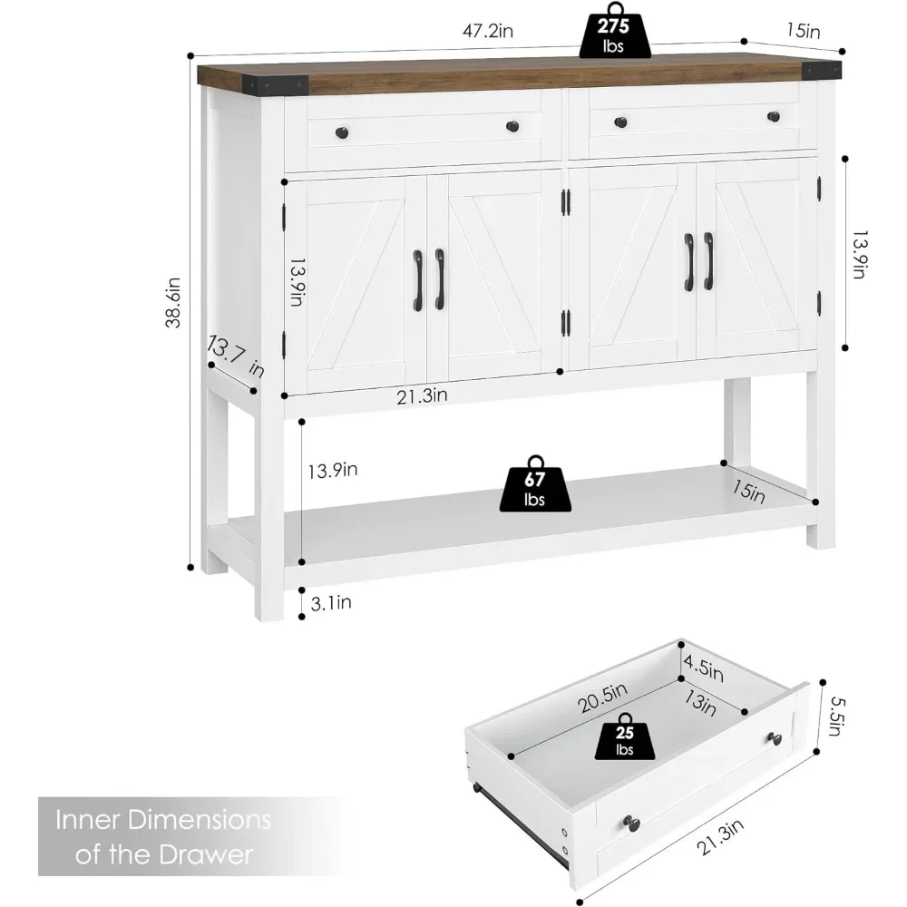 Буфетный шкаф с хранилищем современные кофейные стойки для фермерского дома