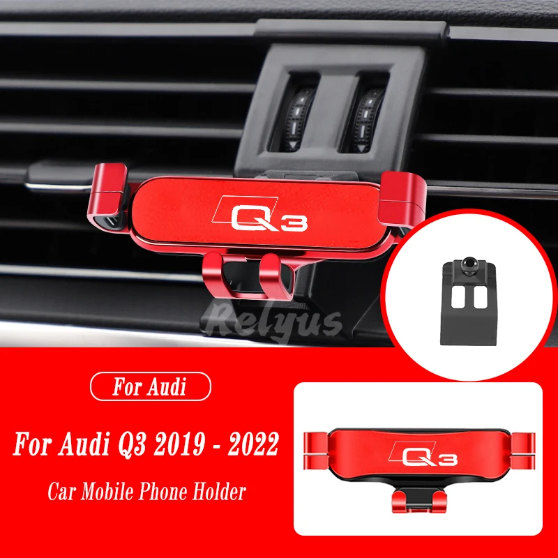 

Автомобильный держатель мобильного телефона для Audi Q3 F3B 8UG 8UB 2013-2022, крепления для вентиляционного отверстия, подставка, GPS, гравитационный навигационный кронштейн, автомобильные аксессуары