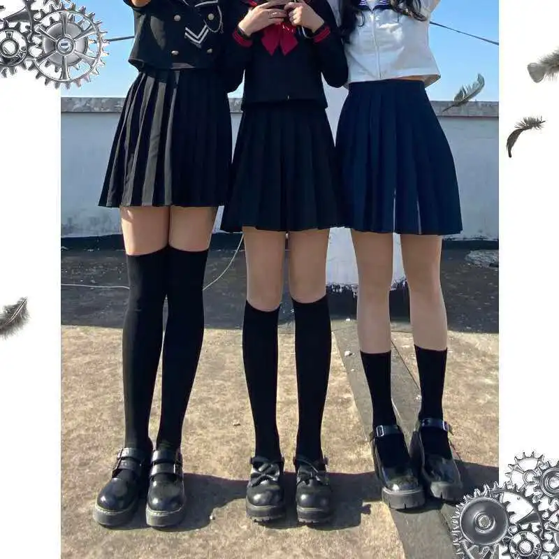 women socks Calf socks korean style japanese style Velvet black white Comfortable sweet girl happy funny socks