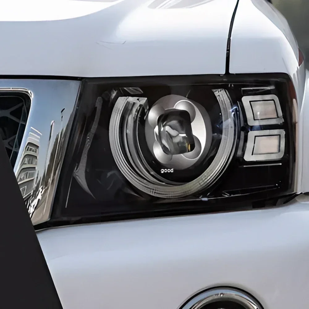 Для Nissan Patrol Y61 2005-2013 автомобильные передние фонари в сборе обновленная высокая